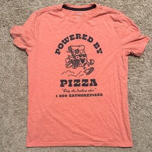 Boys XL Graphic Pizza T-Shirt Orange